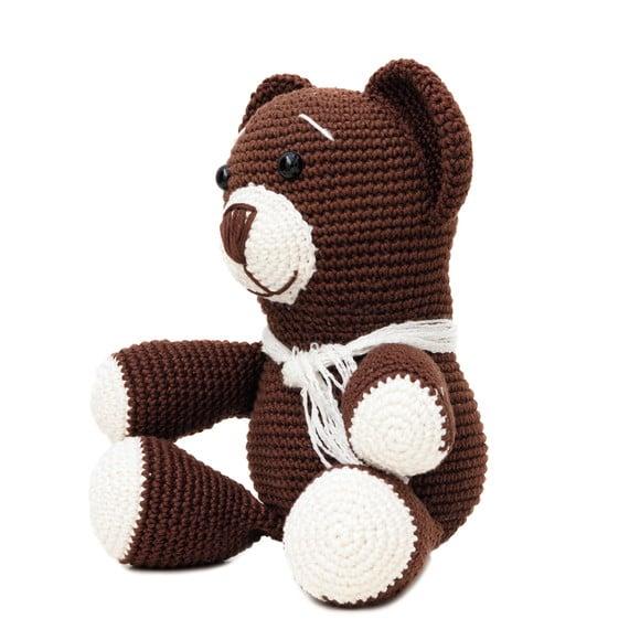 Urso Marrom de Manta em Amigurumi