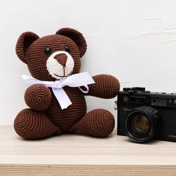 Urso Marrom em Amigurumi