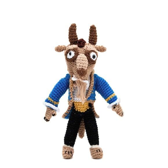 a Fera da Bela e a Fera em Amigurumi