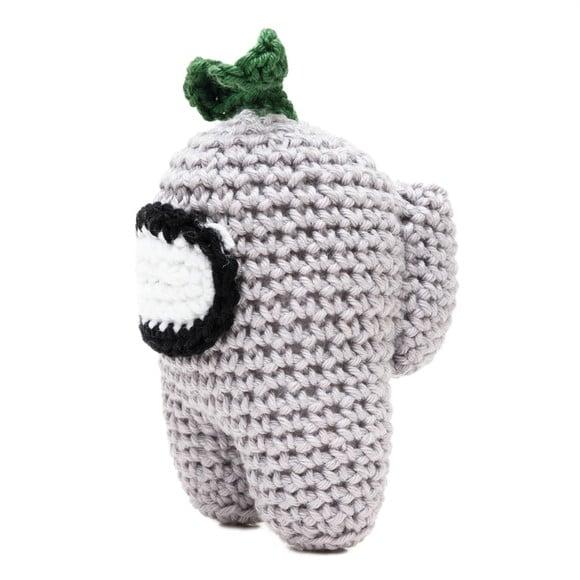 Among Us Cinza Claro em Amigurumi