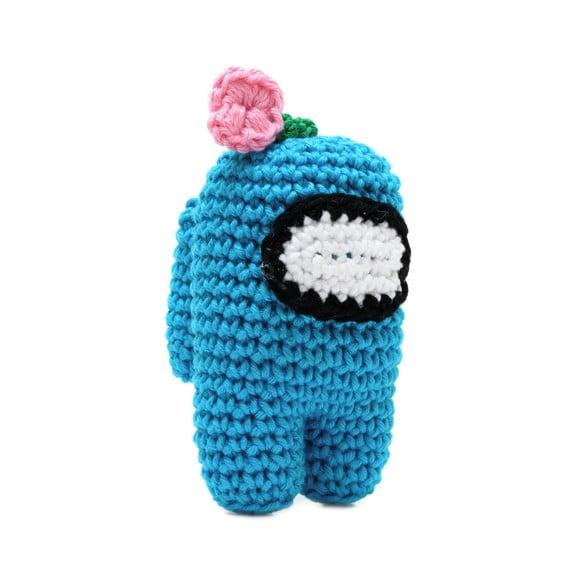 Among Us Azul em Amigurumi