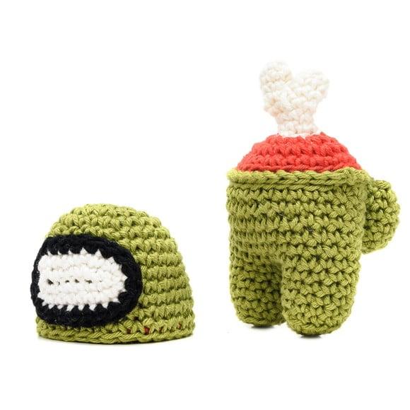 Among Us Morto Verde em Amigurumi