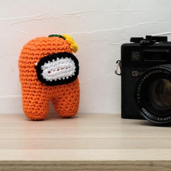 Among Us Laranja em Amigurumi