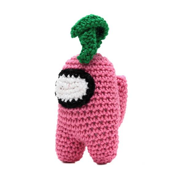 Among Us Rosa em Amigurumi