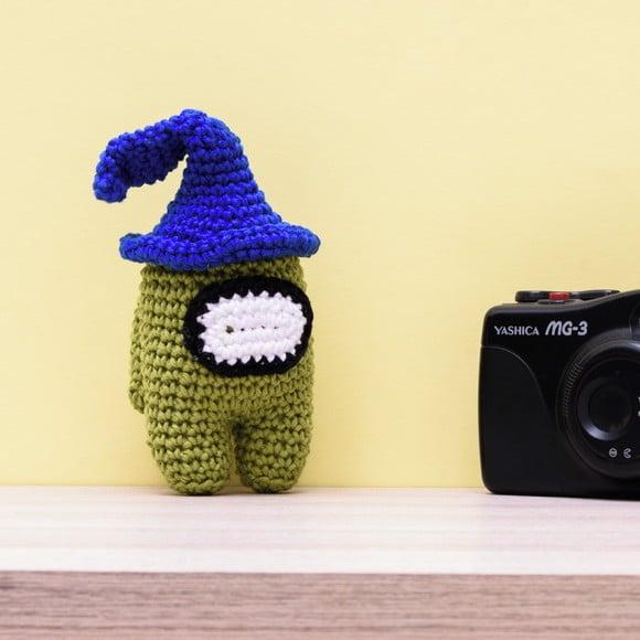 Among Us Verde em Amigurumi
