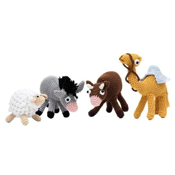 Animais do Presépio em Amigurumi