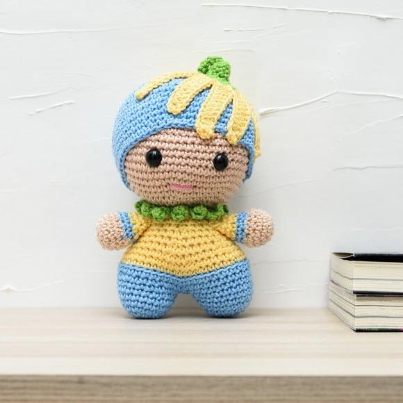 Bebê Flor em Amigurumi