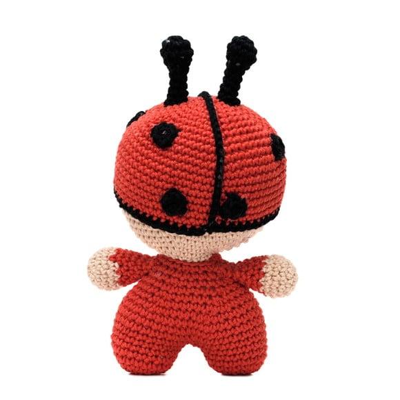 Bebê Joaninha em Amigurumi