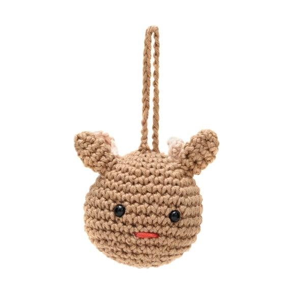 Bola de Natal Rena em Amigurumi