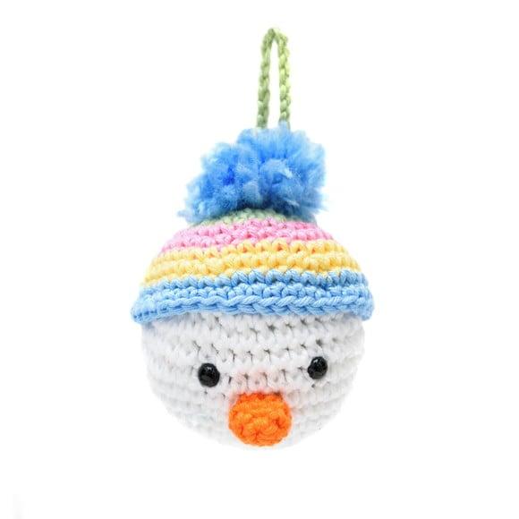 Bola de Natal Pinguim em Amigurumi