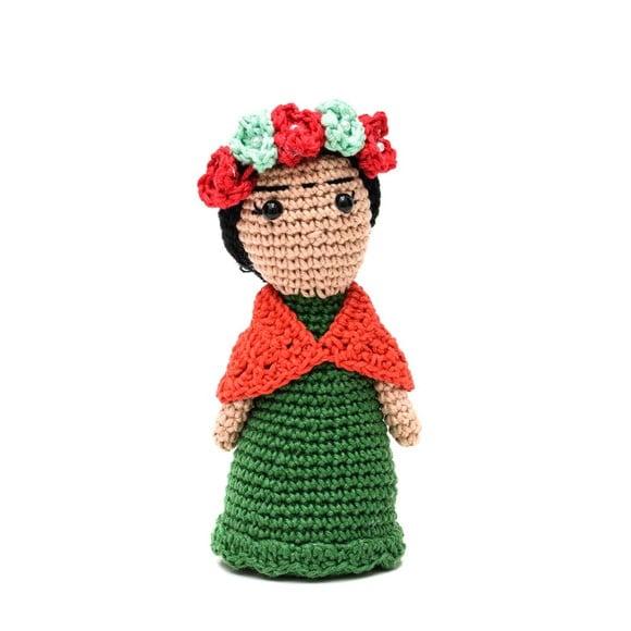 Boneca Frida Kahlo em Amigurumi