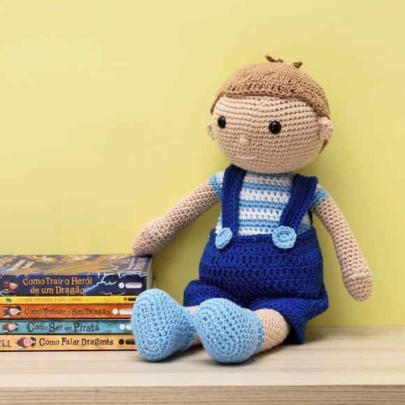 Boneco Alex em Amigurumi