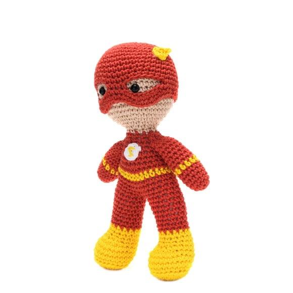 Boneco Flash em Amigurumi