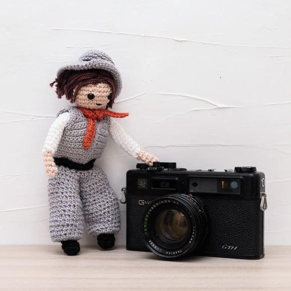 Boneco Gauchinho em Amigurumi