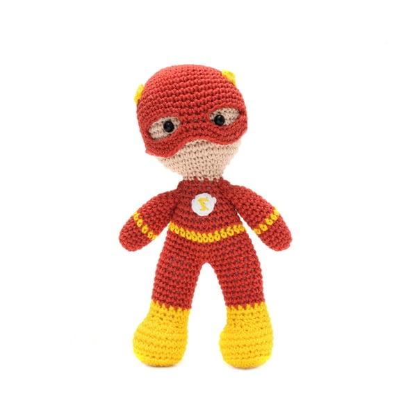 Boneco Flash em Amigurumi