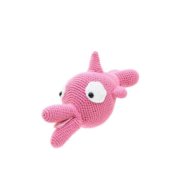 Boto Cor de Rosa em Amigurumi