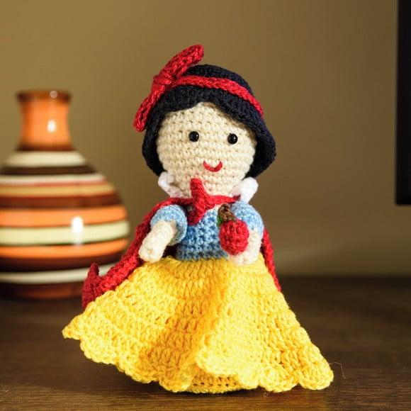 Branca de Neve em Amigurumi