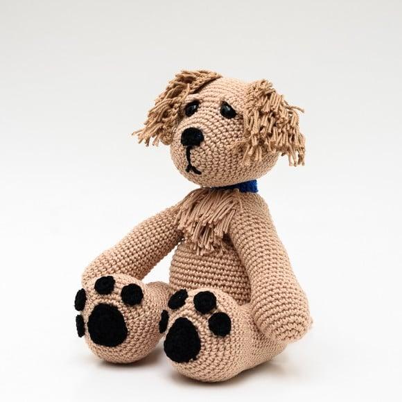 Cachorro Gold Retriever em Amigurumi