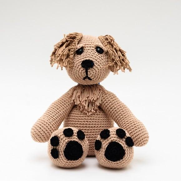 Cachorro Gold Retriever em Amigurumi