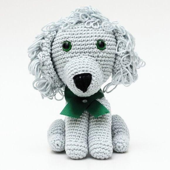 Cachorro Poodle em Amigurumi
