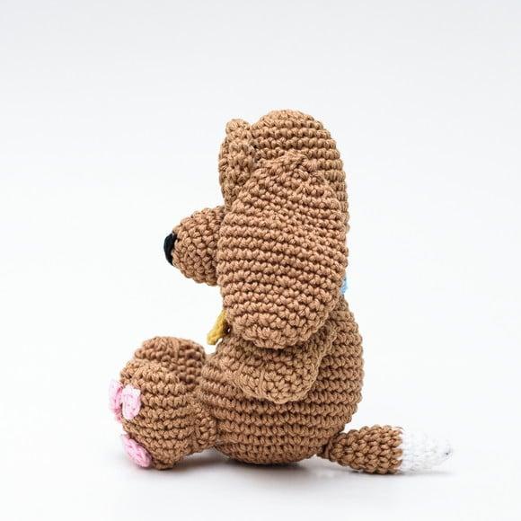 Cachorro Marrom em Amigurumi