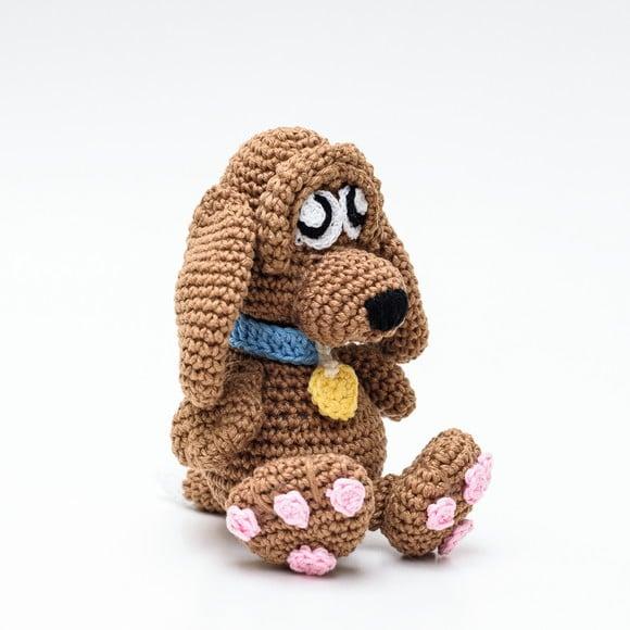 Cachorro Marrom em Amigurumi