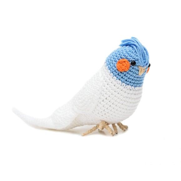 Calopsita Azul em Amigurumi