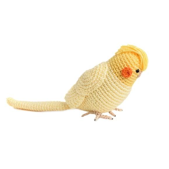 Calopsita Toda Amarela em Amigurumi