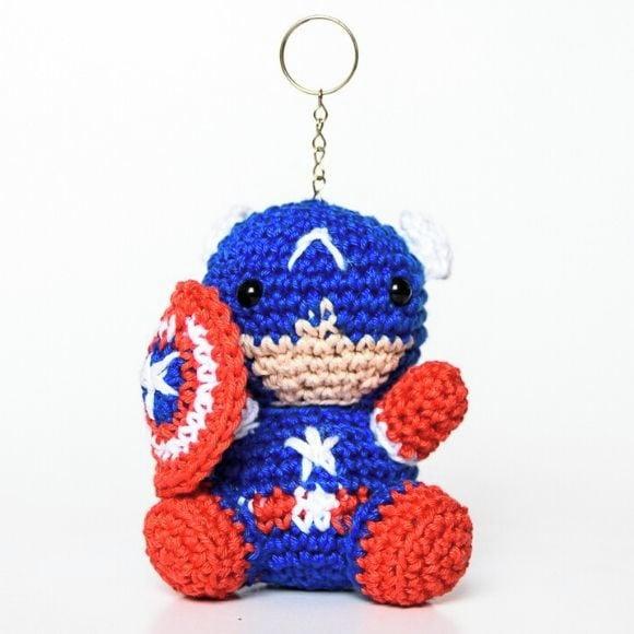 Capitão América em Amigurumi