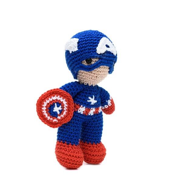 Capitão América em Amigurumi