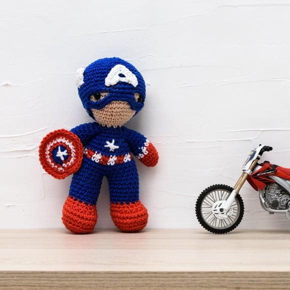 Capitão América em Amigurumi