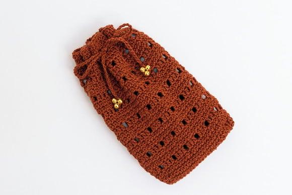 Case para celular em crochê