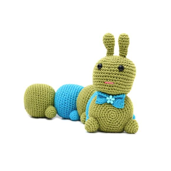 Centopéia Peso de Porta em Amigurumi
