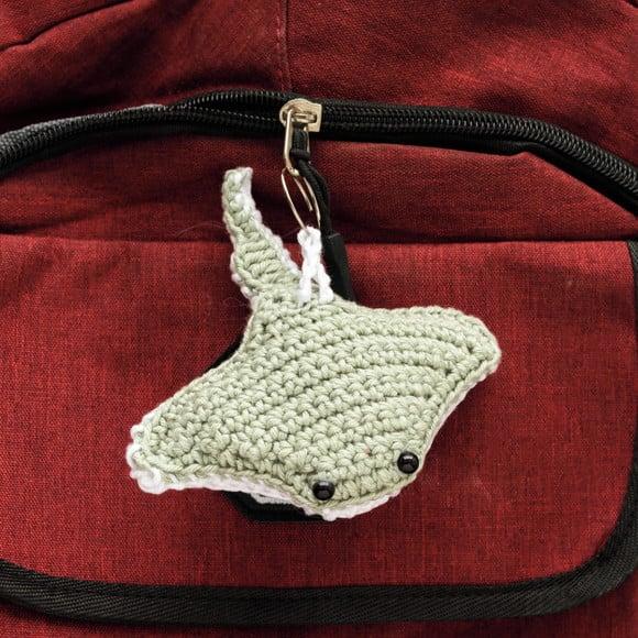 Chaveiro Arraia em Amigurumi
