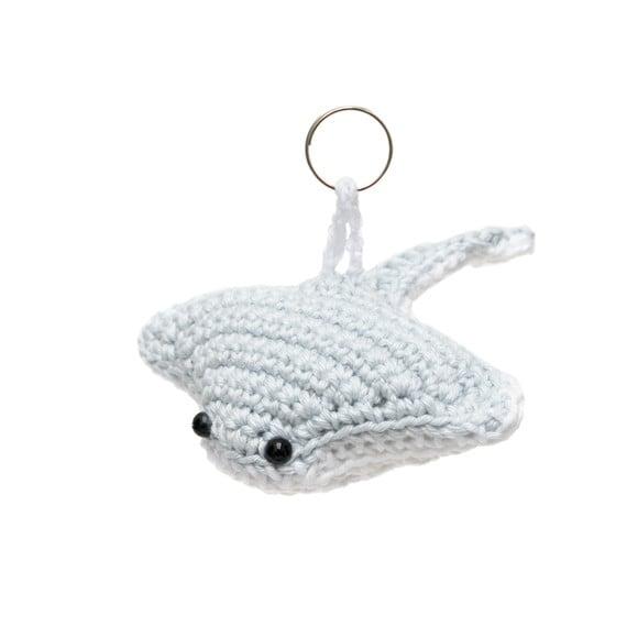 Chaveiro Arraia em Amigurumi