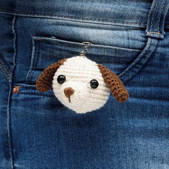 Chaveiro Cãozinho em Amigurumi