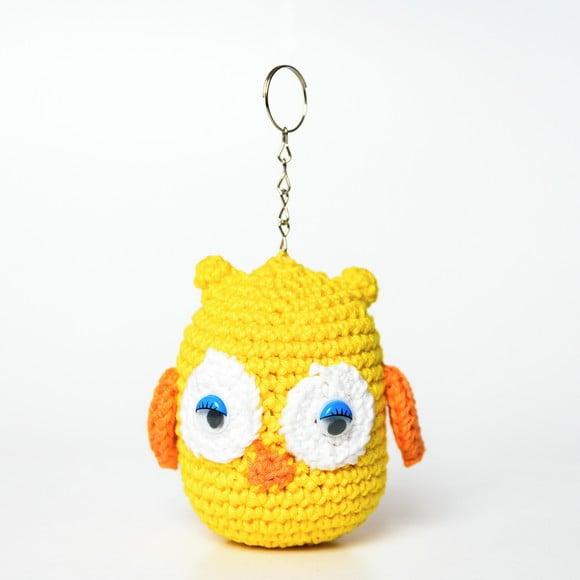 Chaveiro Coruja em Amigurumi