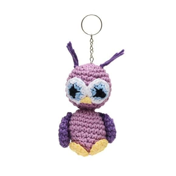 Chaveiro Coruja em Amigurumi