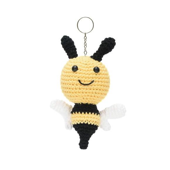 Chaveiro de Abelha em Amigurumi