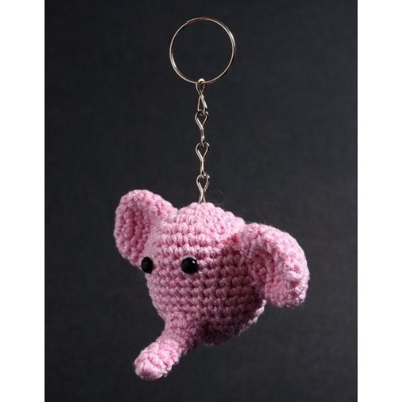 Chaveiro Elefante em Amigurumi