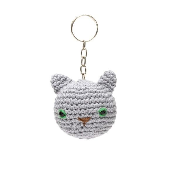 Chaveiro em Forma de Gatinhos em Amigurumi