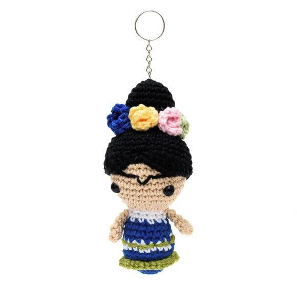 Chaveiro Frida Kahlo em Amigurumi
