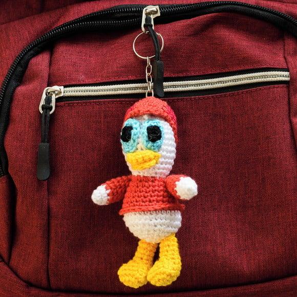 Chaveiro Huguinho Sobrinho do Pato Donald em Amigurumi
