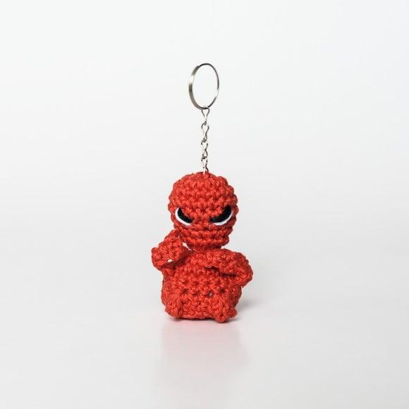Chaveiro Mini Alienígena em Amigurumi