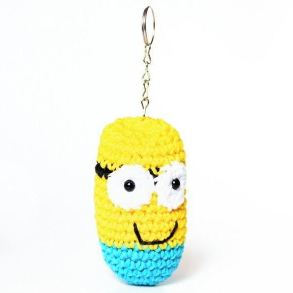 Chaveiro Minions em Amigurumi