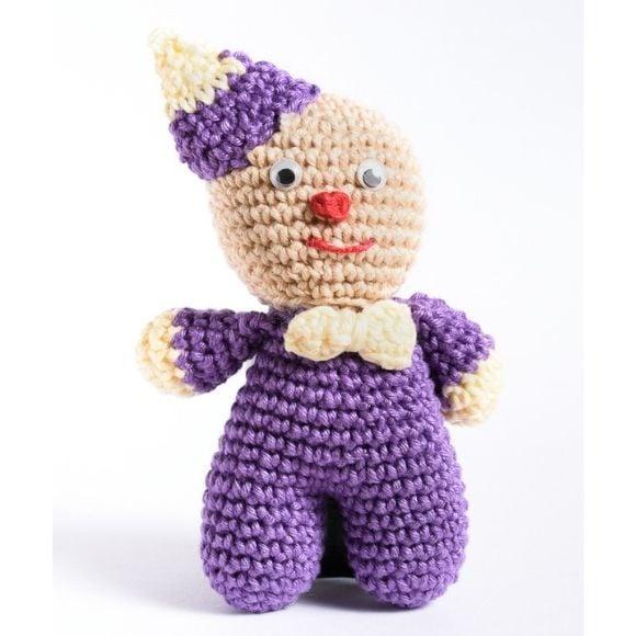 Chaveiro Palhacinho em Amigurumi