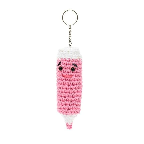 Chaveiro Lápis em Amigurumi