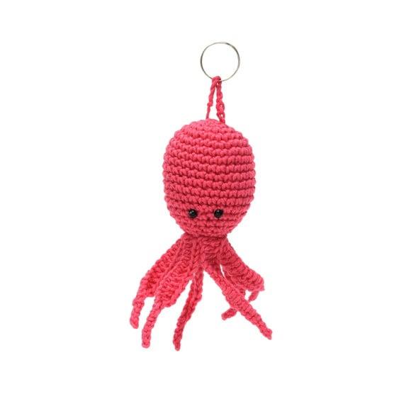 Chaveiro Polvo em Amigurumi