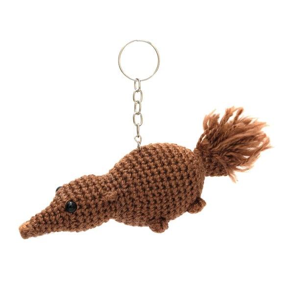 Chaveiro Tamanduá em Amigurumi