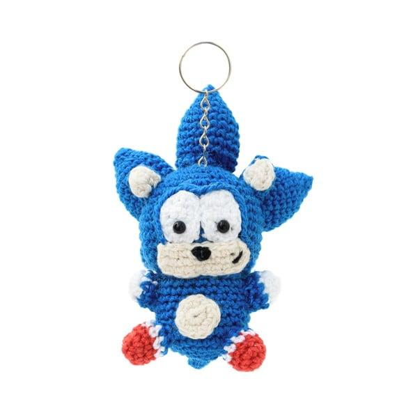 Chaveiro Sonic em Amigurumi